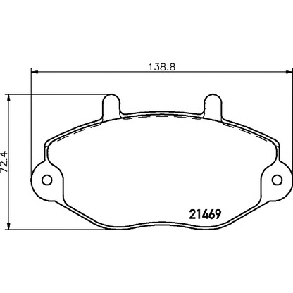 Photo Brake Pad Set, disc brake DON CVP063