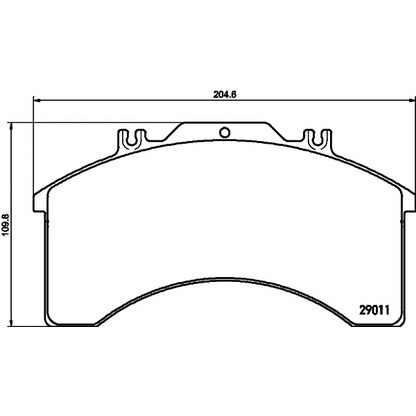 Photo Brake Pad Set, disc brake DON CVP015