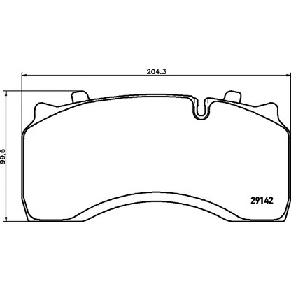 Photo Brake Pad Set, disc brake DON CVP087K