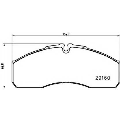 Photo Brake Pad Set, disc brake DON CVP097