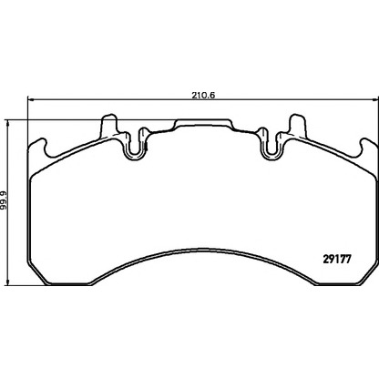 Photo Brake Pad Set, disc brake DON CVP095K