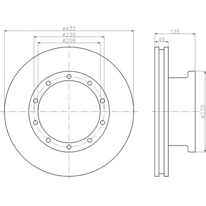 Photo Brake Disc DON CVD545