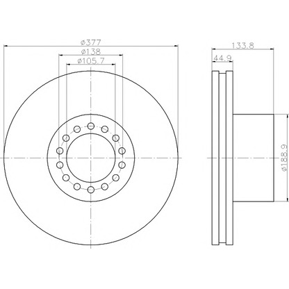 Photo Brake Disc DON CVD559