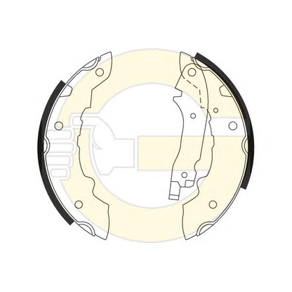 Photo Brake Shoe Set GIRLING 5180991