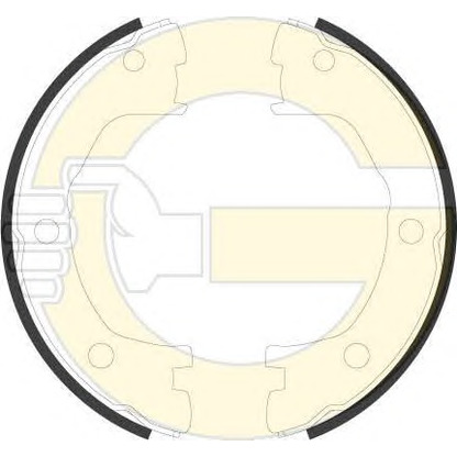 Photo Brake Shoe Set, parking brake GIRLING 5184409