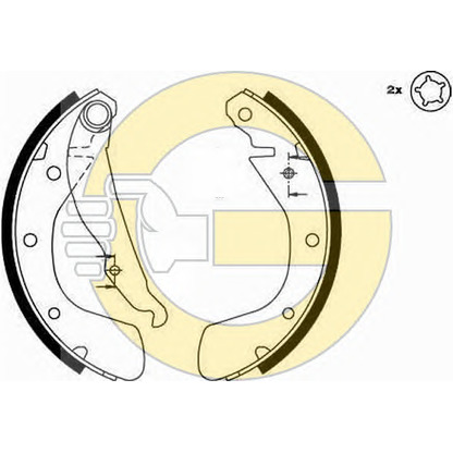 Фото Комплект тормозных колодок GIRLING 5185429