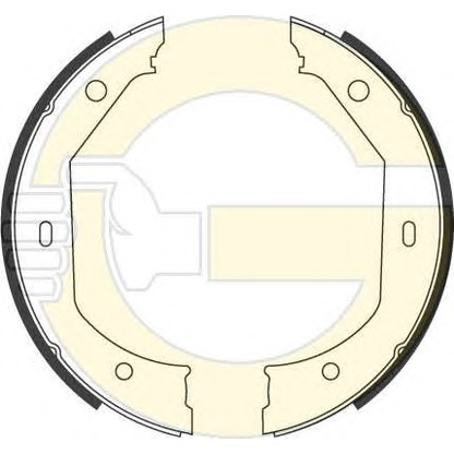 Photo Brake Shoe Set, parking brake GIRLING 5186569