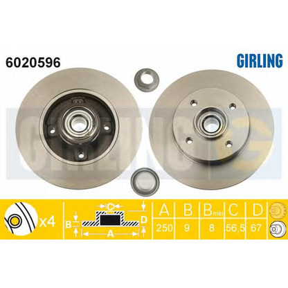 Photo Brake Disc GIRLING 6020596