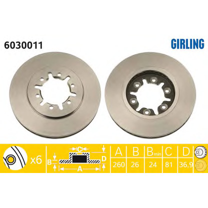 Photo Brake Disc GIRLING 6030011