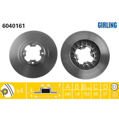 Photo Brake Disc GIRLING 6040161