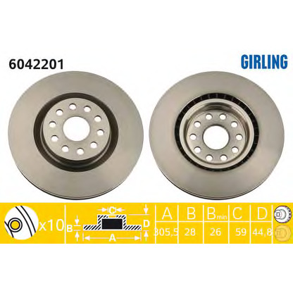 Photo Brake Disc GIRLING 6042201