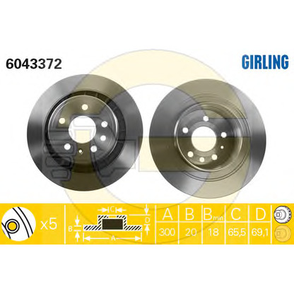 Photo Brake Disc GIRLING 6043372