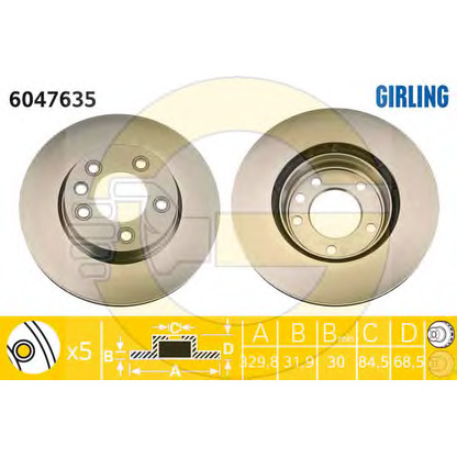 Photo Brake Disc GIRLING 6047635