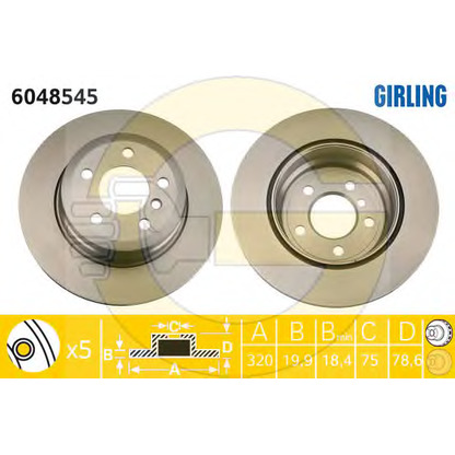 Photo Brake Disc GIRLING 6048545