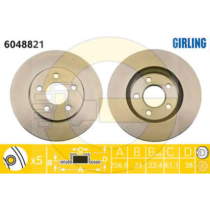 Photo Brake Disc GIRLING 6048821