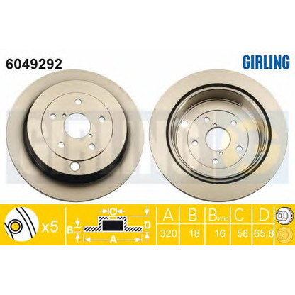 Photo Brake Disc GIRLING 6049292