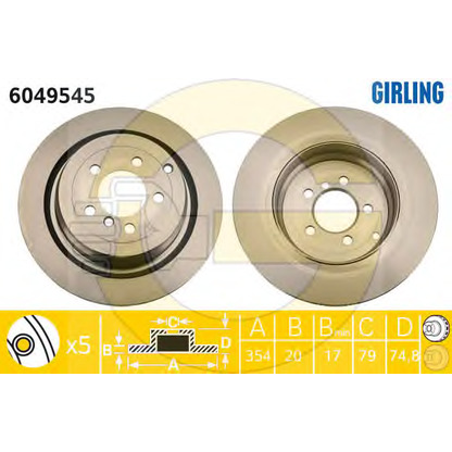 Photo Brake Disc GIRLING 6049545