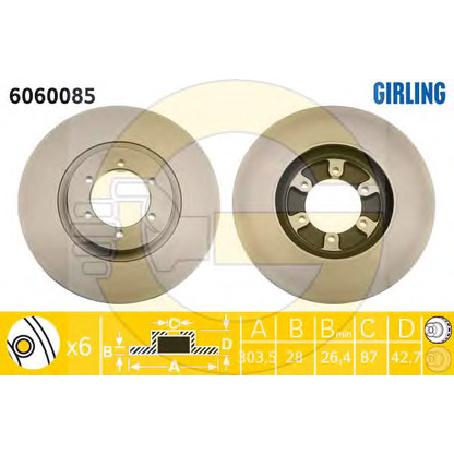 Photo Brake Disc GIRLING 6060085