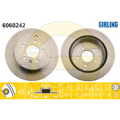 Photo Brake Disc GIRLING 6060242