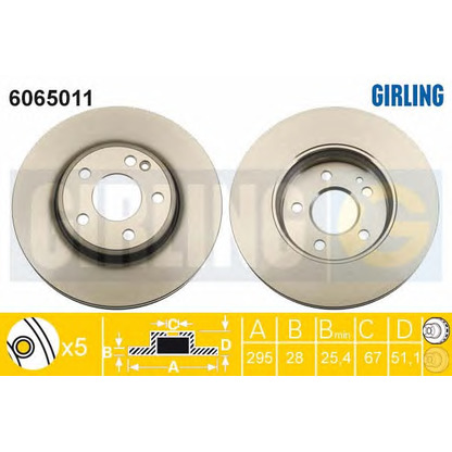 Photo Brake Disc GIRLING 6065011