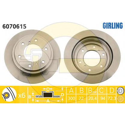 Photo Brake Disc GIRLING 6070615