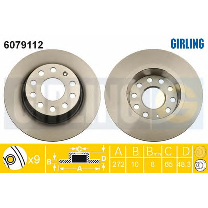 Photo Brake Disc GIRLING 6079112