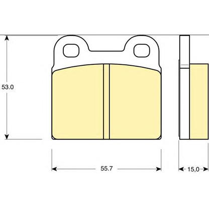 Photo Brake Pad Set, disc brake GIRLING 6101022