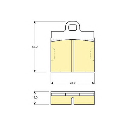 Photo Brake Pad Set, disc brake GIRLING 6101032