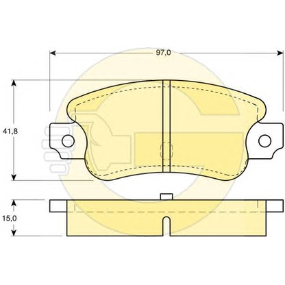 Photo Brake Pad Set, disc brake GIRLING 6101353