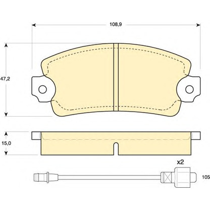 Photo Brake Pad Set, disc brake GIRLING 6101723