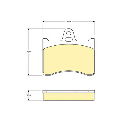 Photo Brake Pad Set, disc brake GIRLING 6102629