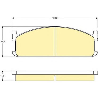 Photo Brake Pad Set, disc brake GIRLING 6103459