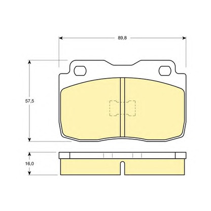 Photo Brake Pad Set, disc brake GIRLING 6103592