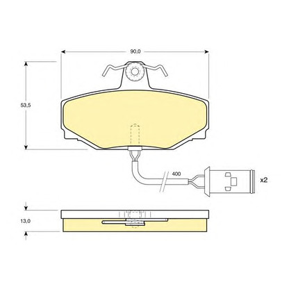 Photo Brake Pad Set, disc brake GIRLING 6104121