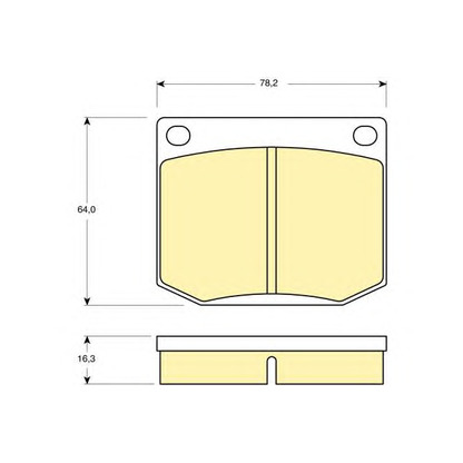 Photo Brake Pad Set, disc brake GIRLING 6106371