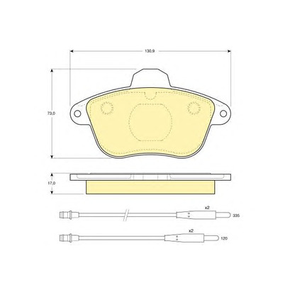 Photo Brake Pad Set, disc brake GIRLING 6107963