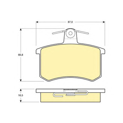 Photo Kit de plaquettes de frein, frein à disque GIRLING 6108141