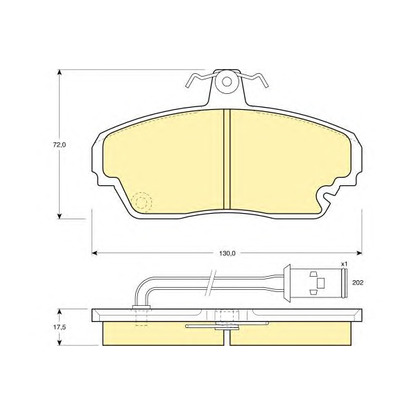 Photo Brake Pad Set, disc brake GIRLING 6108511