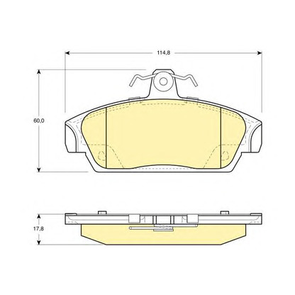 Photo Brake Pad Set, disc brake GIRLING 6108591