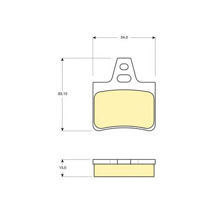 Photo Brake Pad Set, disc brake GIRLING 6109869