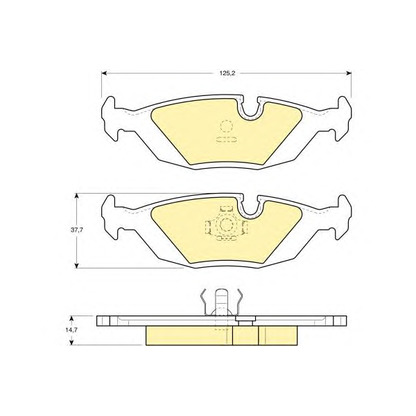 Photo Brake Pad Set, disc brake GIRLING 6110682