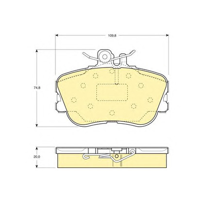 Photo Brake Pad Set, disc brake GIRLING 6110941