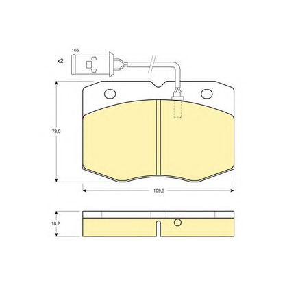 Photo Brake Pad Set, disc brake GIRLING 6111119