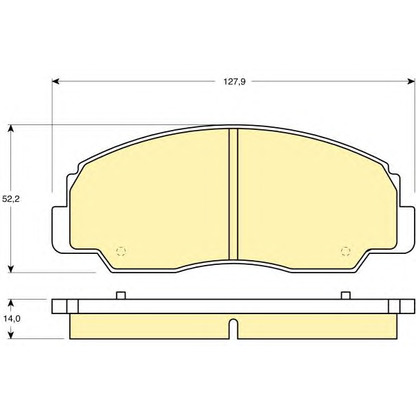 Photo Brake Pad Set, disc brake GIRLING 6111349