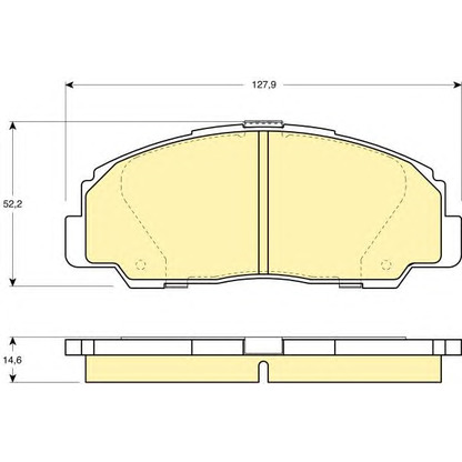 Photo Brake Pad Set, disc brake GIRLING 6111359