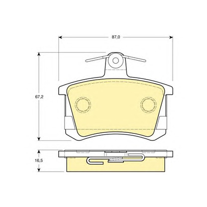 Photo Brake Pad Set, disc brake GIRLING 6111631