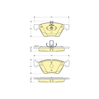 Photo Brake Pad Set, disc brake GIRLING 6112152