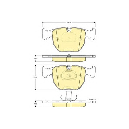 Photo Brake Pad Set, disc brake GIRLING 6112612