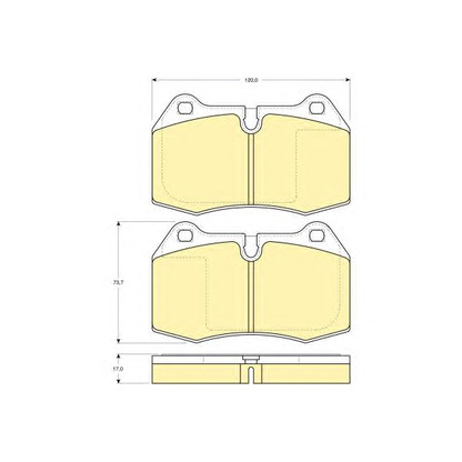 Photo Brake Pad Set, disc brake GIRLING 6112699