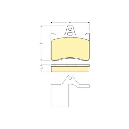 Photo Kit de plaquettes de frein, frein à disque GIRLING 6112849